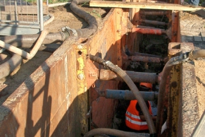 Stahlverbau Tiefe 2,40 bis 7,0 m möglich