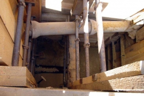 Holzbohlenverbau